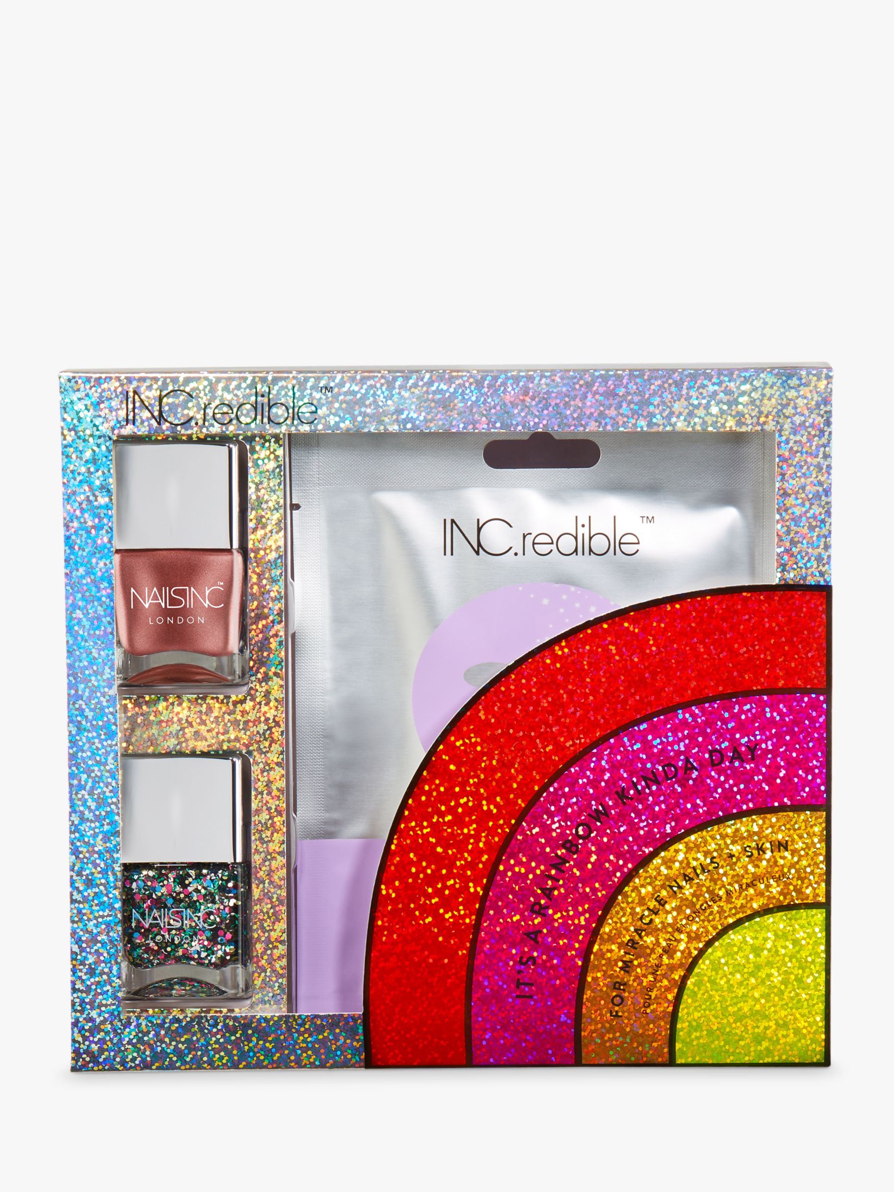 Nails Inc It's a Rainbow Kinda Day Makeup Gift Set