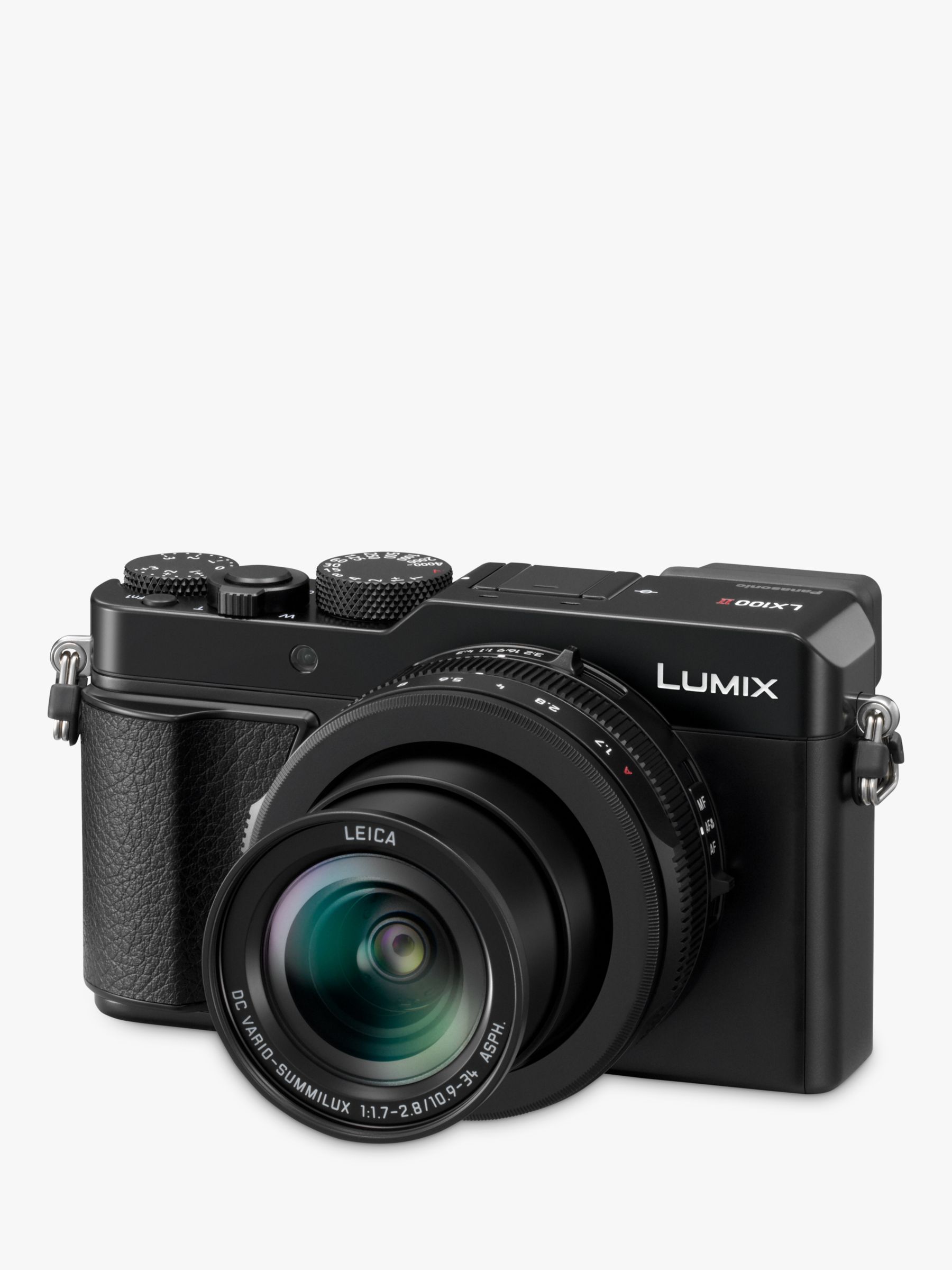 tornado Realistisch camera Panasonic Lumix DMC-LX100M2 Camera, 4K Ultra HD, 17MP, 3.1x Optical Zoom,  EVF, 3" LCD Touch Screen, Black