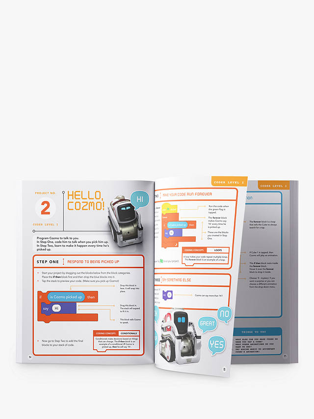 Anki Kid's Coding Book Create with Cozmo Fun Ways to Code Your Robot Sidekick 