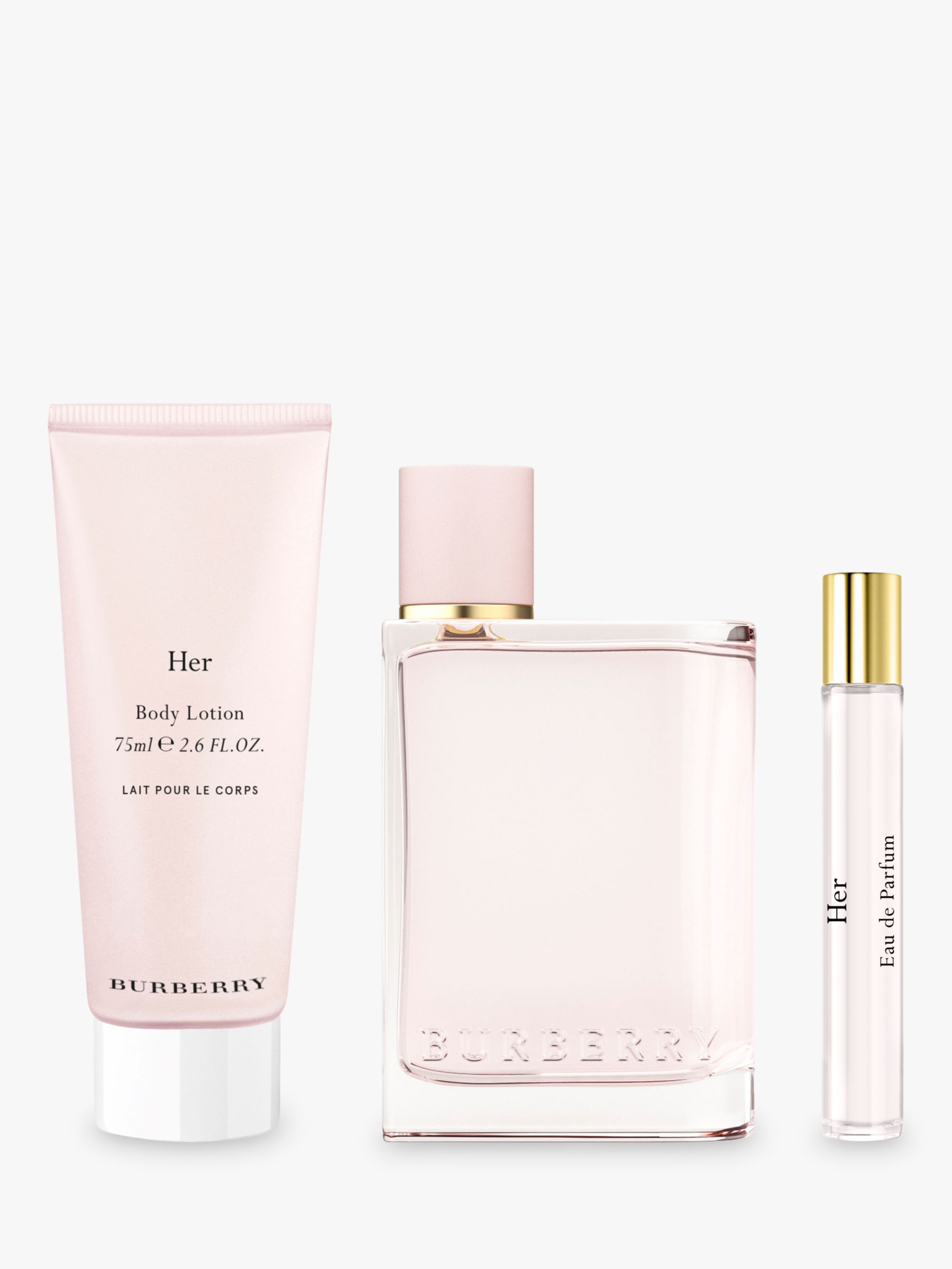 burberry perfume gift set for her