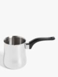 John Lewis & Partners Stainless Steel Coffee Pot & Milk Frother Jug