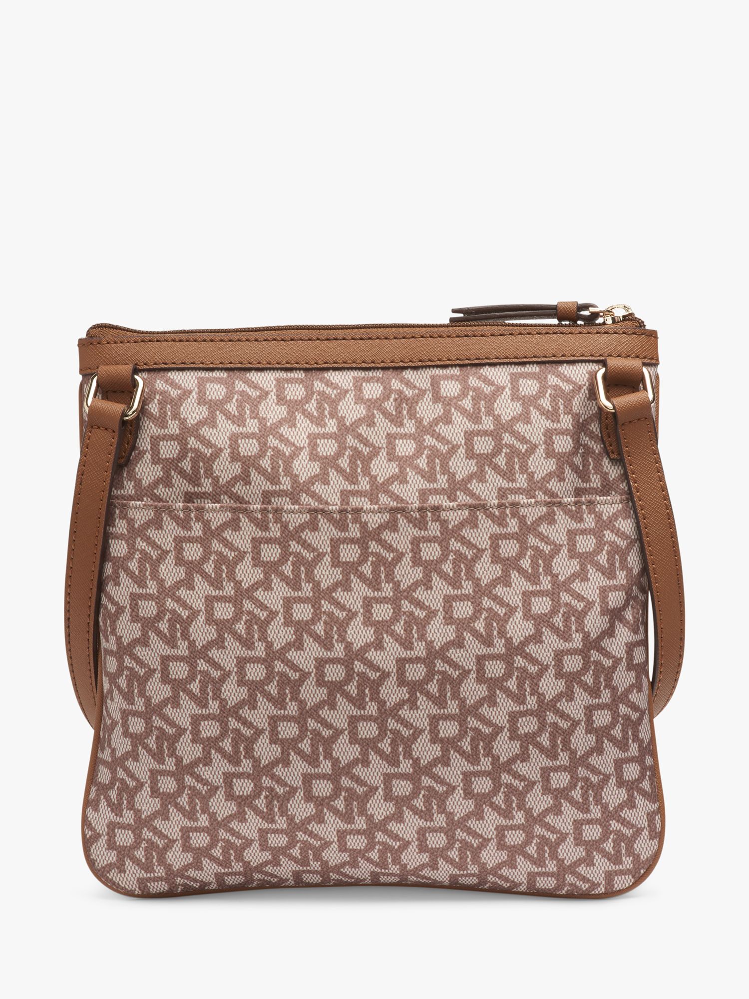 DKNY Casey Signature Cross Body Bag, Brown at John Lewis ...