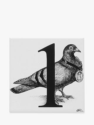Rory Dobner Prize Pigeon Decorative Tile, 14.8 x 14.8cm
