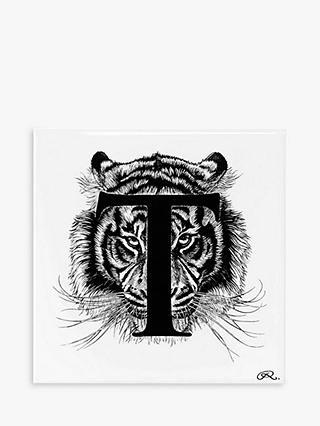 Rory Dobner Tiger Decorative Tile, 14.8 x 14.8cm, without Gift Box