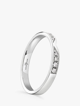 Brown & Newirth Platinum Diamond Wedding Ring, 0.07ct