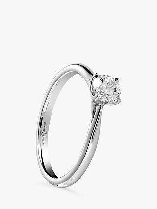 Brown & Newirth Platinum Solitaire Diamond Engagement Ring, 0.50ct