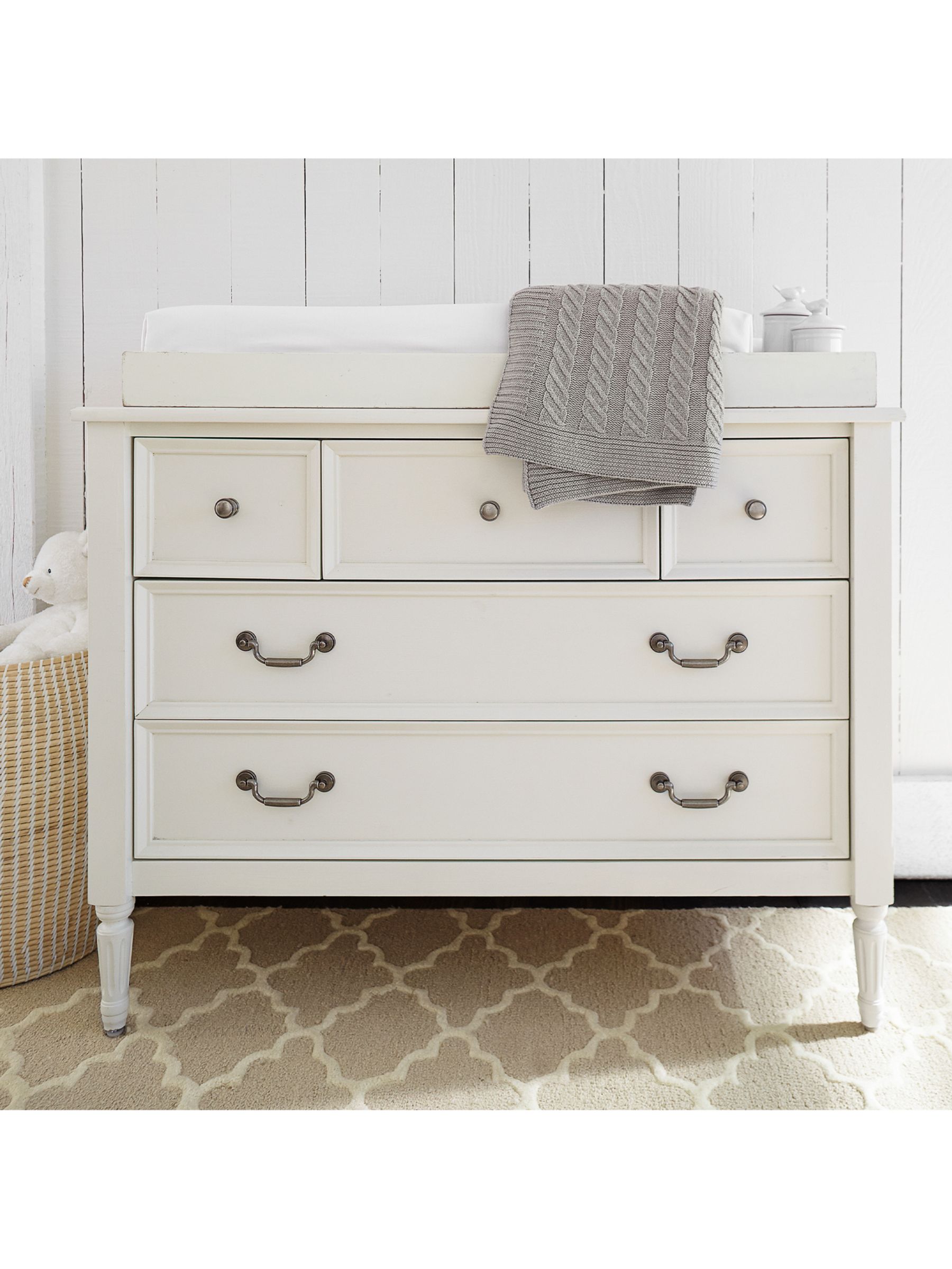 Pottery Barn Kids Blythe Dresser Changing Unit French White At