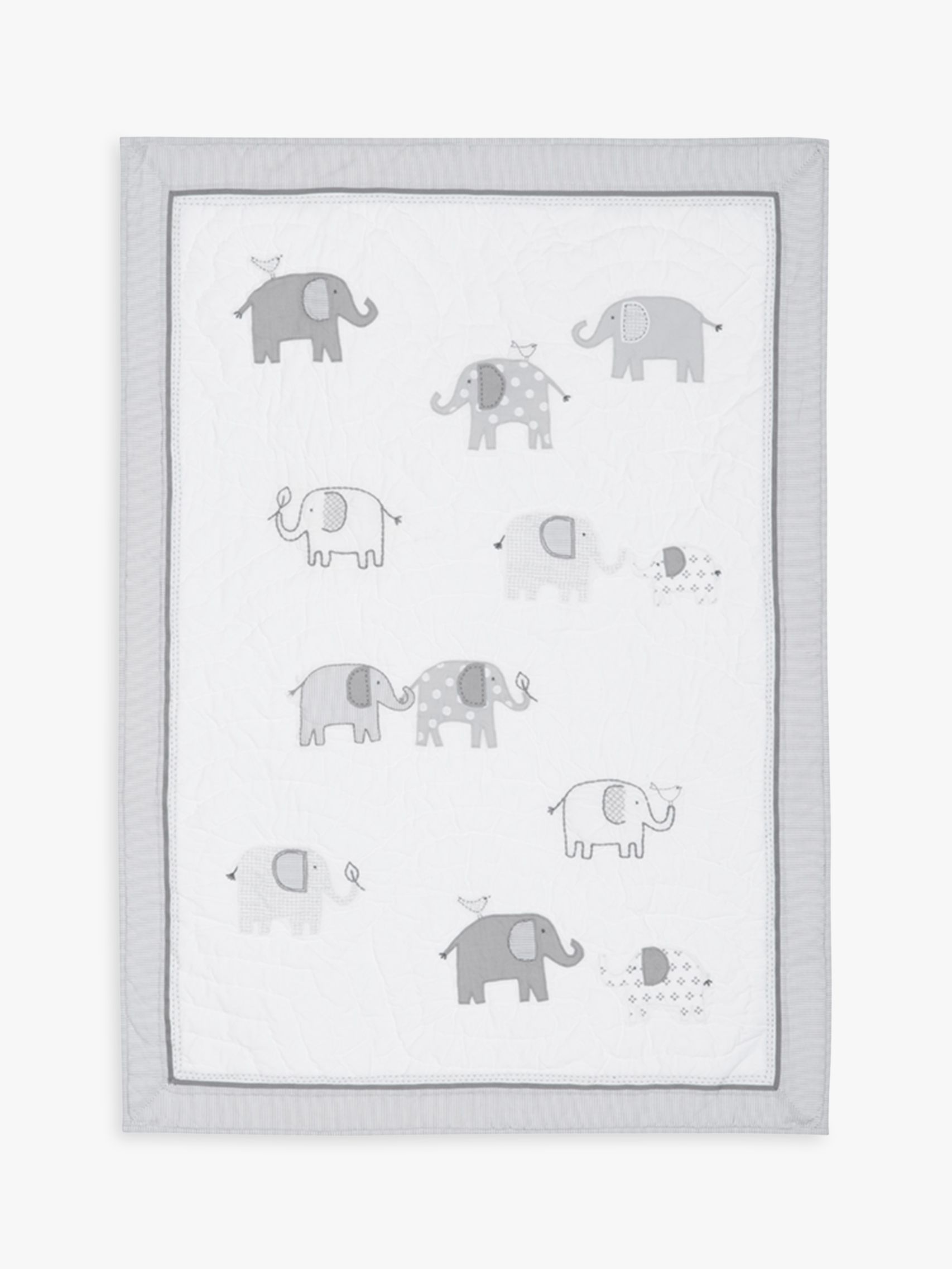 Pottery Barn Kids Taylor Organic Cotton Elephant Quilt