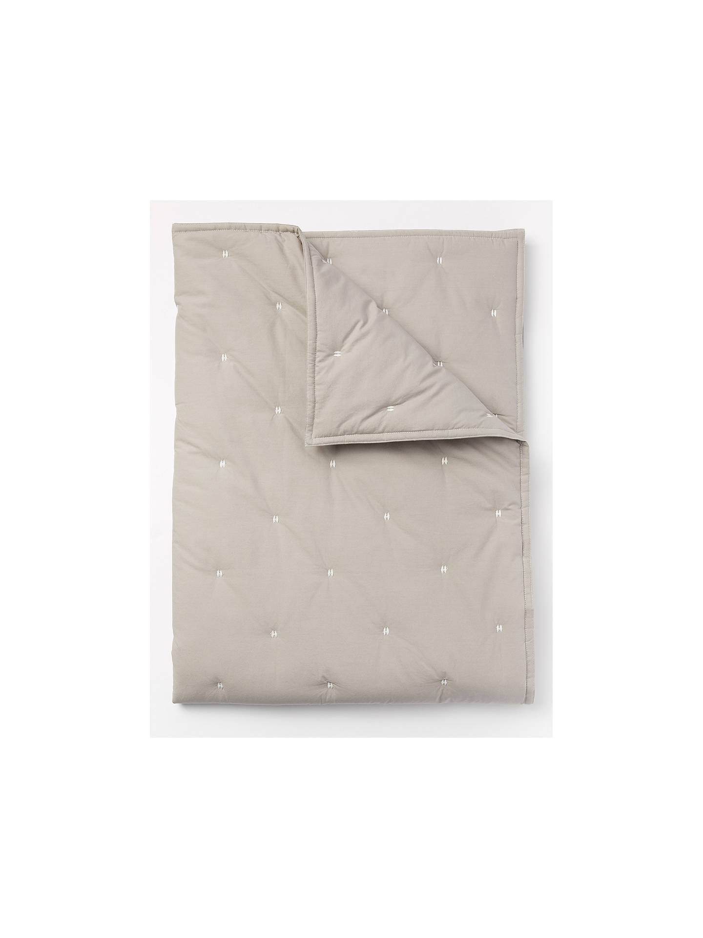 Pottery Barn Kids Organic Cotton Toddler Bed Quilt Silver At John