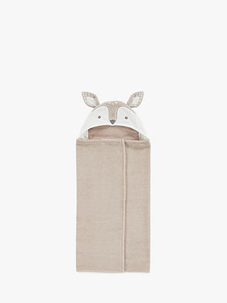 Pottery Barn Kids Fawn Critter Hooded Bath Towel, Brown