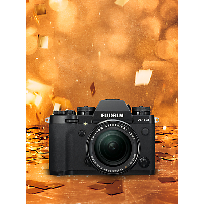 Fujifilm X-T3 Compact System Camera with XF 18-55mm IS Lens, 4K Ultra HD, 26.1MP, Wi-Fi, OLED EVF, 3” LCD Touch Screen