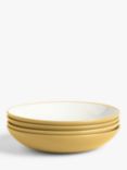 John Lewis ANYDAY Two Tone Stoneware Pasta Bowls, Set of 4, 23cm