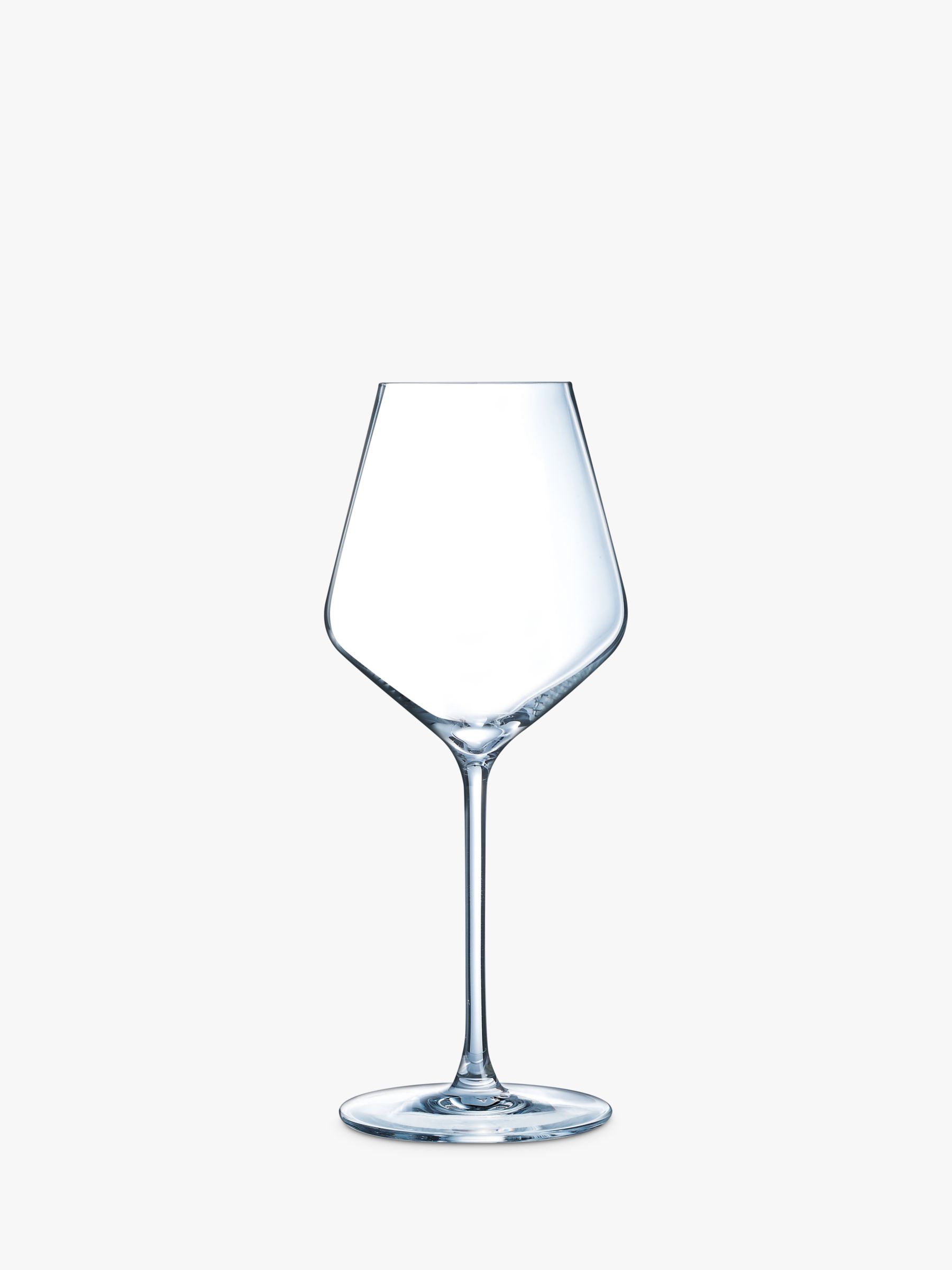John Lewis & Partners Jet Crackled Wine Glass, 310ml, Grey