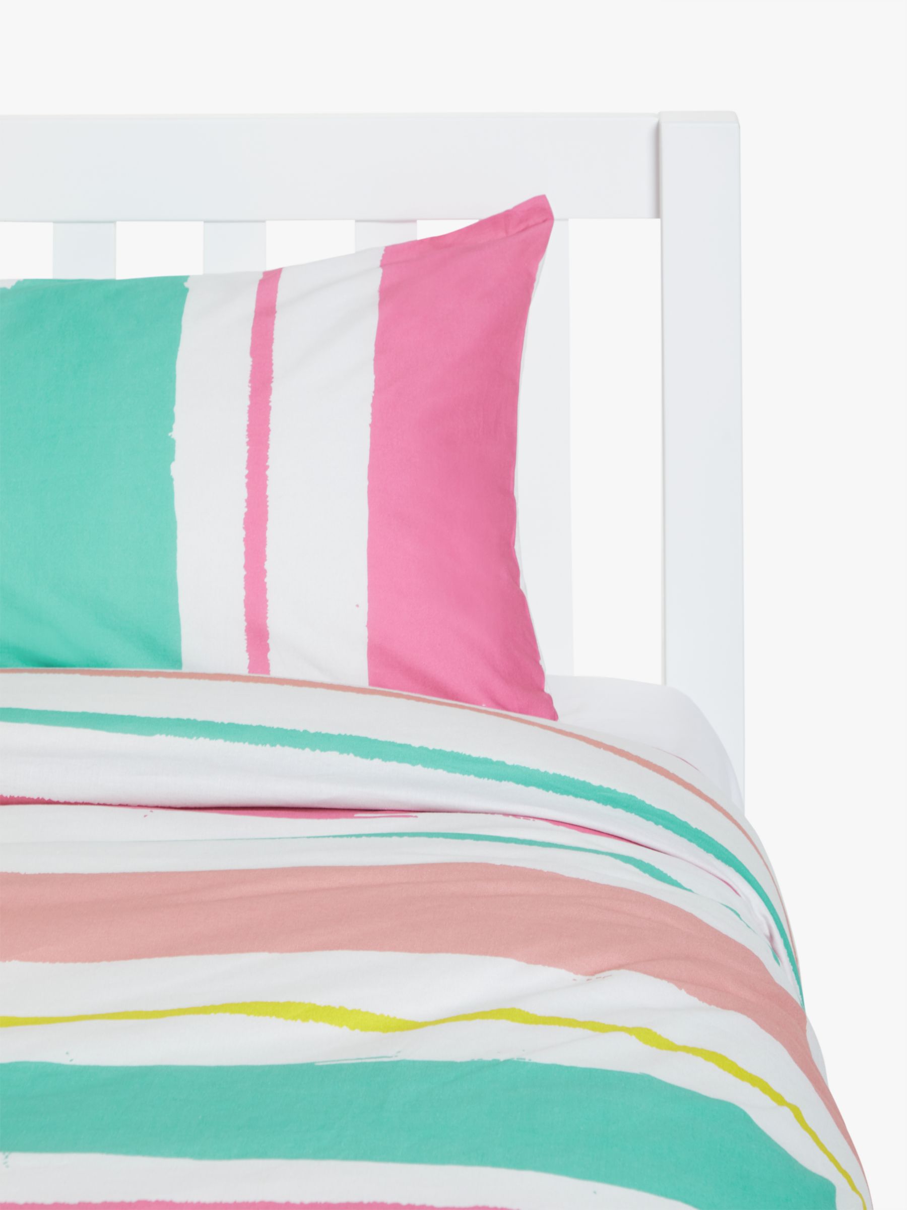 Little Home At John Lewis Painterly Striped Reversible Duvet Cover