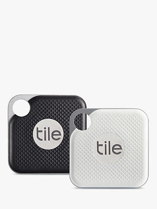Tile Style Pro Series (2018), Bluetooth Phone, Keys, Item Finder, 2 Pack, Black and White