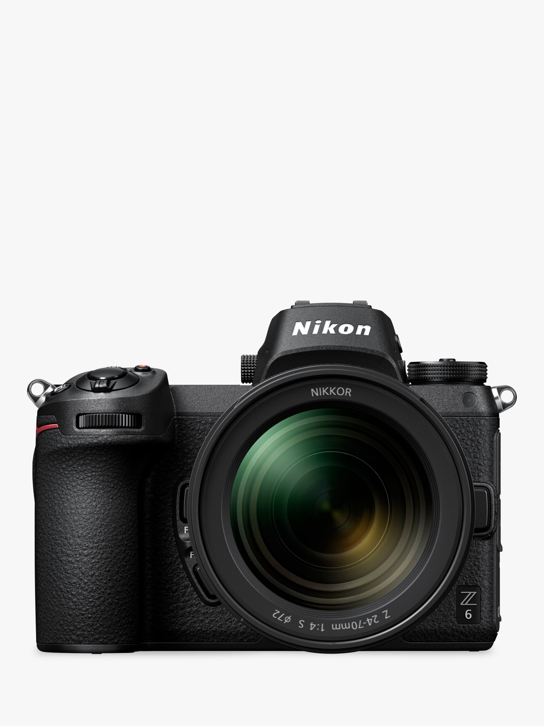 Nikon Z6 Compact System Camera with 24-70mm Lens, 4K UHD, 24.5MP, Wi-Fi, Bluetooth, OLED EVF, 3.2 Tiltable Touch Screen