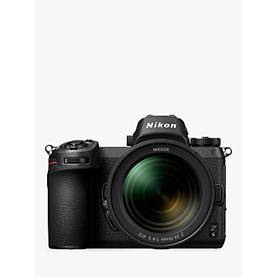 Nikon Z6 Compact System Camera with 24-70mm Lens, 4K UHD, 24.5MP, Wi-Fi, Bluetooth, OLED EVF, 3.2 Tiltable Touch Screen