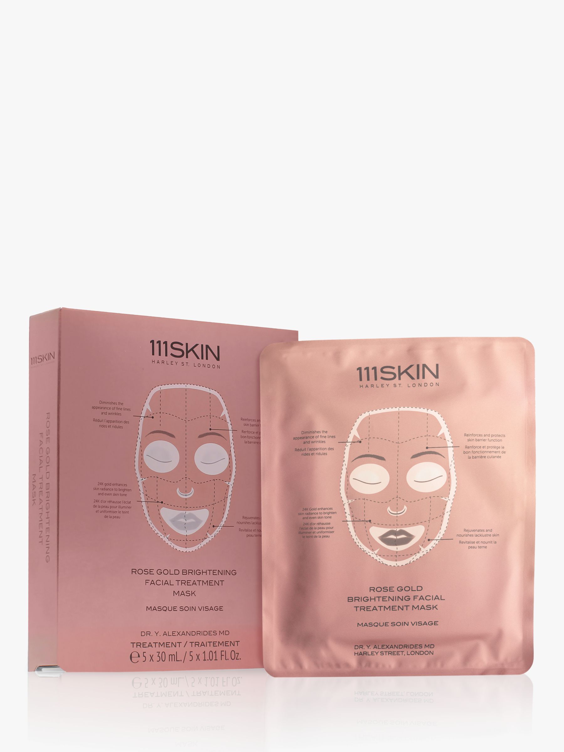 111skin Rose Gold Brightening Facial Treatment Mask 5 X 30ml At John Lewis Partners