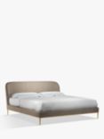 John Lewis Show-Wood Upholstered Bed Frame, Super King Size, Soft Touch Chenille Mole