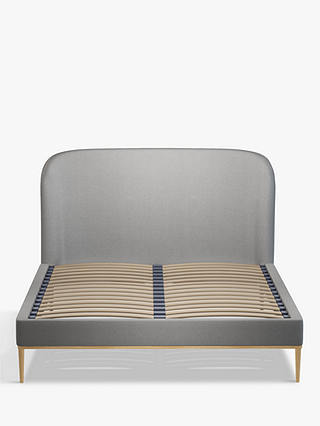 John Lewis & Partners Show-Wood Upholstered Bed Frame, Double, Marylamb Storm