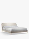 John Lewis Show-Wood Upholstered Bed Frame, Super King Size, Cotton Effect Beige
