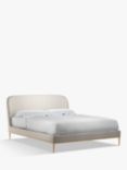 John Lewis Show-Wood Upholstered Bed Frame, King Size, Cotton Effect Beige