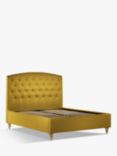 John Lewis Rouen 2 Drawer Storage Upholstered Bed Frame, King Size, Brushed Tweed Mustard