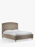 John Lewis Rouen Upholstered Bed Frame, King Size, Soft Touch Chenille Mole