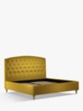 John Lewis Rouen Upholstered Bed Frame, Super King Size, Brushed Tweed Mustard