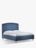 John Lewis Rouen Upholstered Bed Frame, King Size, Brushed Tweed Ocean