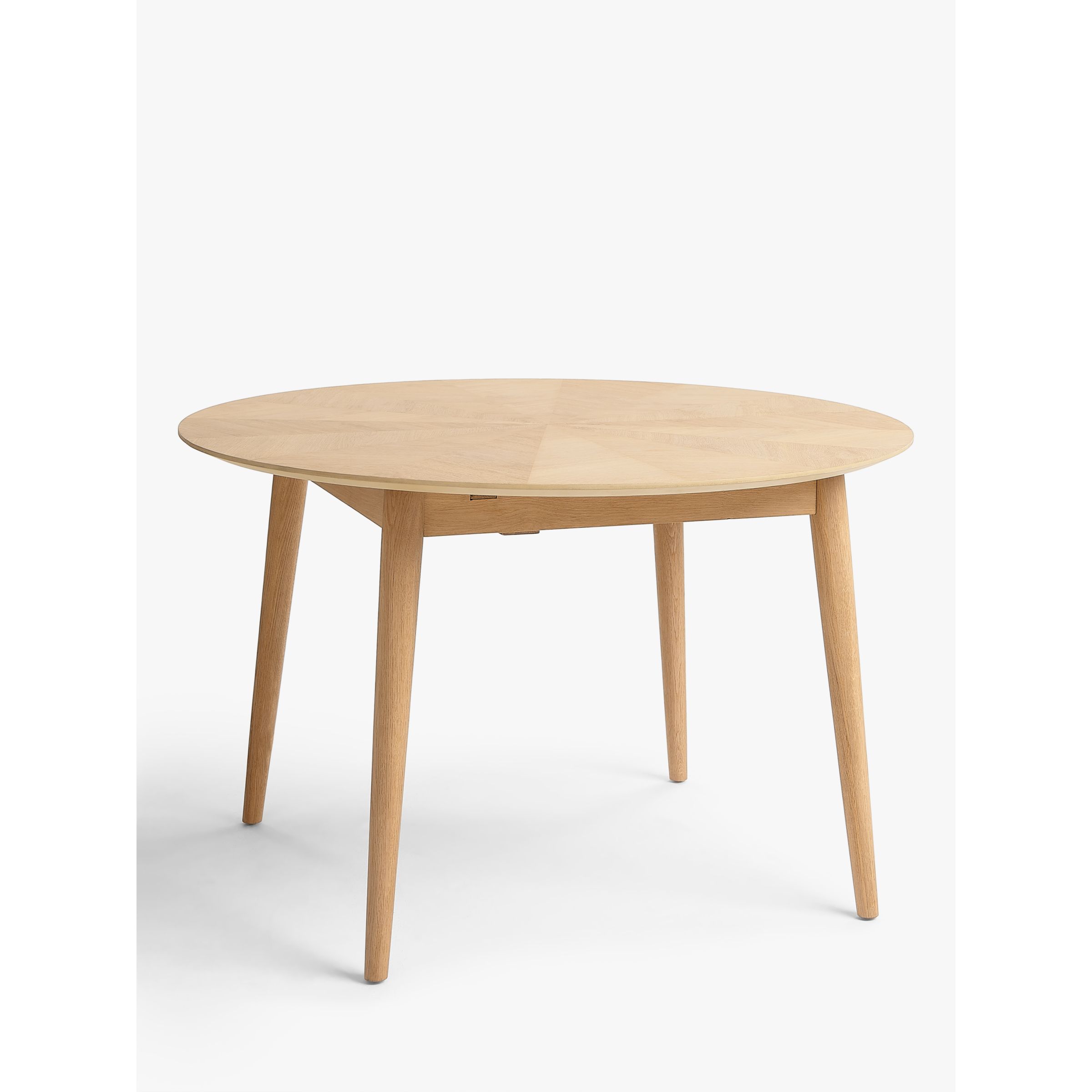 John Lewis Iona 4-6 Seater Extending Round Dining Table, Oak