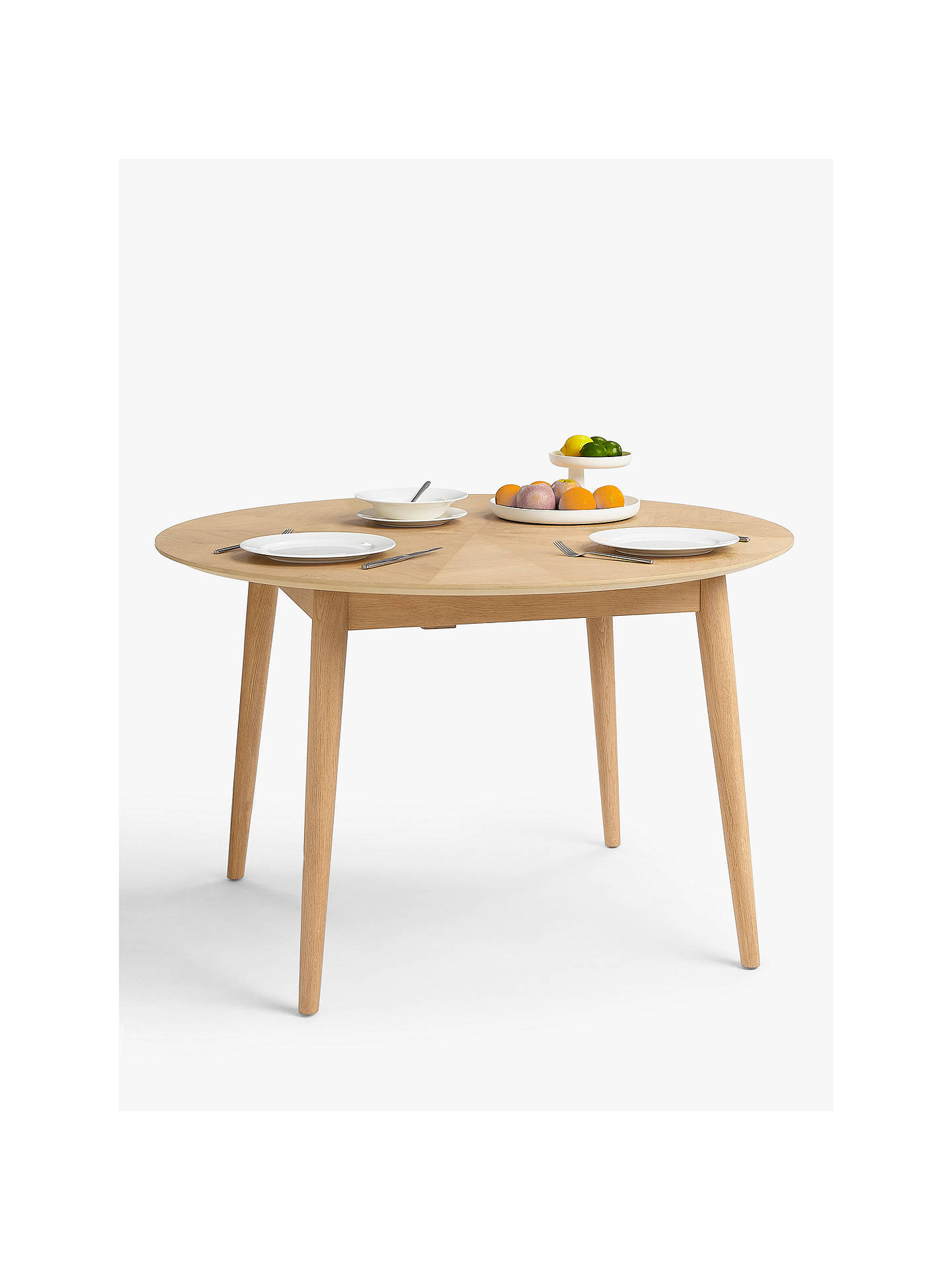 Croft Collection Iona 4 6 Seater Extending Round Dining Table At John Lewis Partners