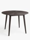 John Lewis & Partners Iona 4 Seater Round Dining Table, Black