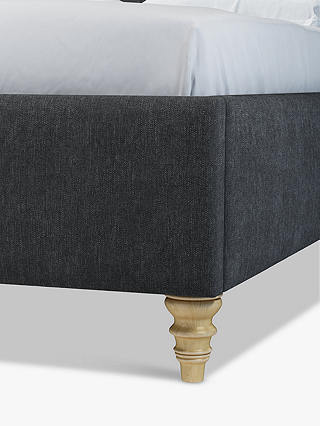 John Lewis & Partners Rouen Upholstered Bed Frame, King Size, Erin Charcoal