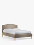 John Lewis Grace Upholstered Bed Frame, King Size, Soft Touch Chenille Mole