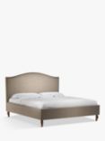 John Lewis Charlotte Upholstered Bed Frame, Super King Size, Soft Touch Chenille Mole