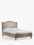 John Lewis Charlotte Upholstered Bed Frame, Double, Soft Touch Chenille Mole