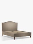 John Lewis Charlotte Upholstered Bed Frame, King Size, Soft Touch Chenille Mole