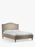 John Lewis Charlotte Upholstered Bed Frame, King Size, Soft Touch Chenille Mole