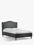 John Lewis Charlotte Upholstered Bed Frame, Double, Soft Touch Chenille Charcoal
