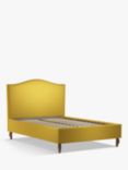 John Lewis Charlotte Upholstered Bed Frame, Double, Brushed Tweed Mustard