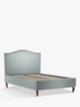 John Lewis Charlotte Upholstered Bed Frame, Double, Soft Touch Chenille Duck Egg