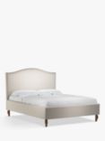 John Lewis Charlotte Upholstered Bed Frame, King Size, Cotton Effect Beige