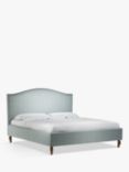 John Lewis Charlotte Upholstered Bed Frame, Super King Size, Soft Touch Chenille Duck Egg