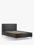 John Lewis Emily 2 Drawer Storage Upholstered Bed Frame, Double, Soft Touch Chenille Charcoal