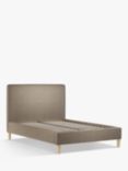 John Lewis Emily Upholstered Bed Frame, Double, Soft Touch Chenille Mole