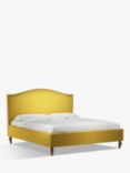 John Lewis Charlotte Upholstered Bed Frame, Super King Size, Brushed Tweed Mustard
