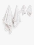 John Lewis Stars & Stripes Towel Bale, Grey