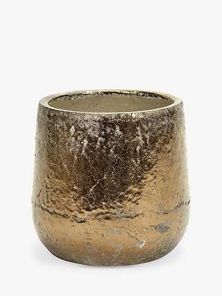 Serax Round Glazed Pot, Gold