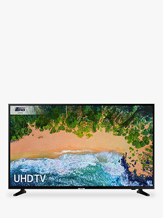 Samsung UE43NU7020 HDR 4K Ultra HD Smart TV, 43" with TVPlus & 360 Design, Ultra HD Certified, Black